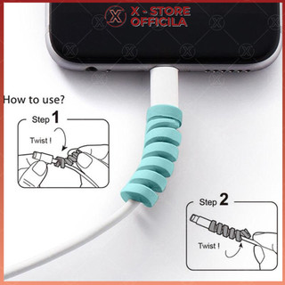 Bọc đầu sạc chống gãy, thanh quấn bảo vệ cáp sạc silicon, dùng cho dây điện thoại - BVCSSLN