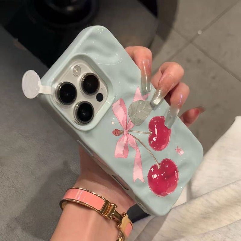 【✨Spot】[Ốp điện thoại anh đào họa tiết thiên thạch] Apple 16pro/iphone15promax/14plus /13, chống sốc