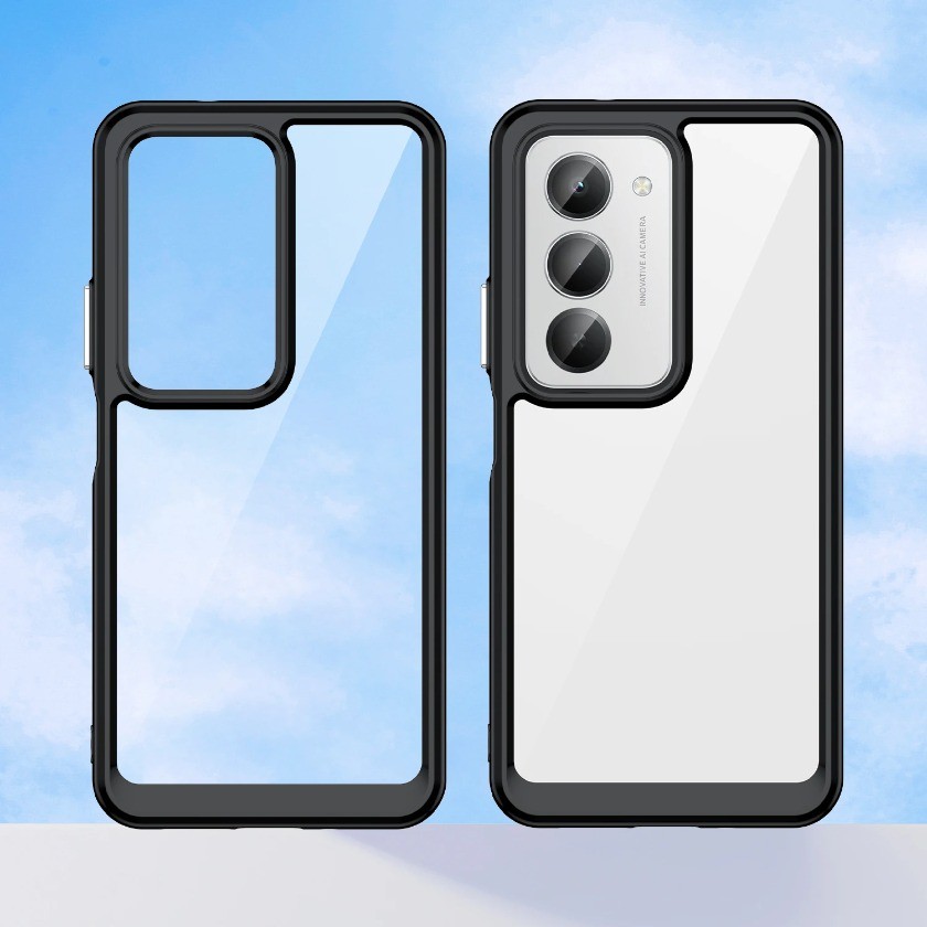 Dành Cho Redmi 15 Ốp Lưng Trong Suốt Cho Redmi 15 Cover Coque Funda Cứng Trong Suốt Khung Mềm Ốp Lưng Điện Thoại Redmi 15