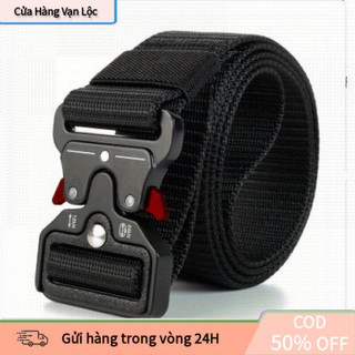 [vạn] Thắt Lưng Ngoài Trời Kiểu Quân Đội – Dây Nịt Nylon Đa Năng, Tháo Lắp Nhanh, Phong Cách & Thực Dụng