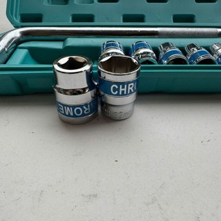 Bộ tuýp khẩu 10 chi tiết 1/2 cần chữ L từ 8-24