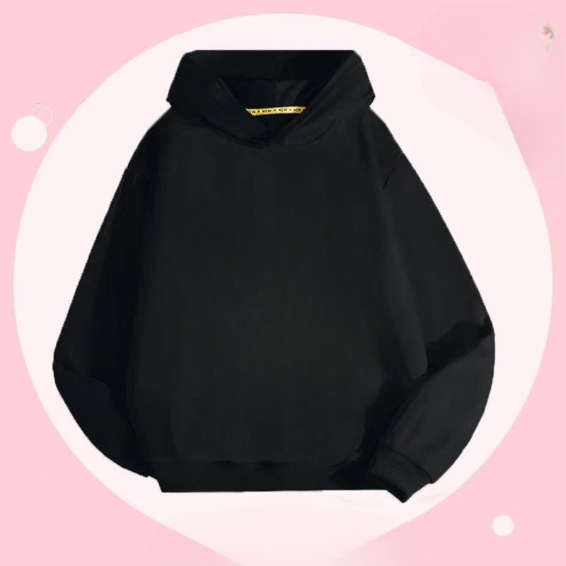hoodie màu đen trắng cho người lớn, phù hợp thời trang hàng ngày và dạo phố