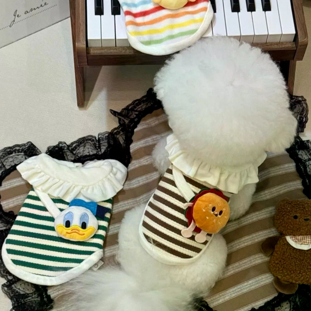 Áo len thú cưng mùa thu đông dày dệt kim Puppy Vest Teddy Bichon Puppy Cat Quần áo