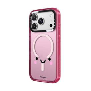 CASECASE X Dễ Thương Aura Hồng Fizz Màu Trong Suốt Cứng Hút Từ Tính Tác Động Dành Cho Apple IPhone 12 13 14 15 16 17 Pro Max Air Plus Có Hộp