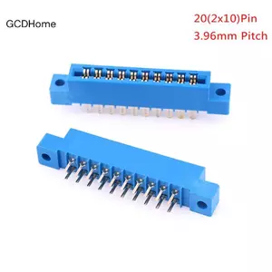 GCDHome 1x Đầu nối cạnh thẻ hàng đôi 2x10 20 Pin 3,96mm khe cắm hàn soet HOT