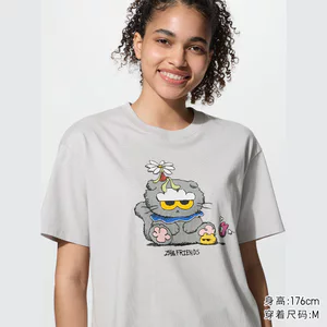 XS-3XL Áo Sơ Mi Chất Lượng Cao Cấp UU T ZOA FRIENDS Daisy Cat In Ngực 100% Cotton Cao Cấp Unisex Cổ Tròn Áo Thun
