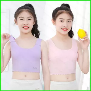 HT3 Bé Gái Áo Ngực Sinh Viên Áo Lót Thanh Thiếu Niên Áo Ngực Cho Bé Gái Trẻ Em Áo bralette Mở Rộng Đáy Áo Sơ Mi Bên Trong Mặc Yếu Tố