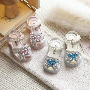 Dép công chúa dòng Elsa mùa hè phong cách mới dành cho bé gái Đế mềm chống trượt