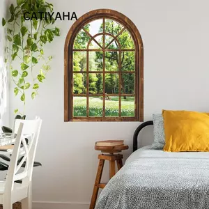 Nhãn dán tường CATIYAHA, Bức tranh tường tự dính DIY, Phụ kiện có thể tháo rời Nghệ thuật treo tường Trang trí nội thất