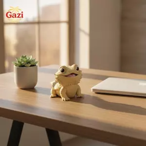 Tượng thằn lằn rồng râu đáng yêu in 3D Quà tặng sáng tạo cho những người yêu thích bò sát Trang trí bàn tại nhà [VN]