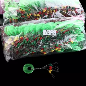 DELMER 600 Chiếc Hình Bầu Dục Phao Dây Câu Cá Giải Quyết S / M / L Phao Cao Su Câu Cá Chặn Trọng Lượng Nhẹ Cá Chép Phụ Kiện Câu Cá Phao Đậu