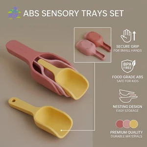 Khay cảm giác Montessori Đồ chơi giáo dục bằng nhựa ABS cho trẻ mới biết đi Học mầm non tại nhà