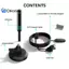 Ăng-ten TV kỹ thuật số có bộ khuếch đại tín hiệu 480 + Dặm Ăng-ten ngoài trời trong nhà VHF UHF Kỹ thuật số trên không Đẹp
