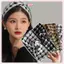 JRP Houndstooth Họa Tiết Nữ Phụ Kiện Tóc Cho Nữ Rộng Viền Phong Cách Tóc Vòng Viền Thời Trang s JRP