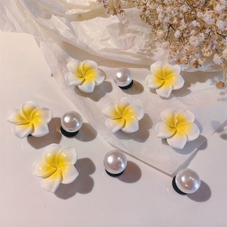 Set Charm Hoa Sứ Biển Ngọc Trai Premium Resin Trang Trí Dép Phong Cách Hawaii Mùa Hè Thanh Lịch Cute Cao Cấp 10 charm