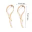 SAIA Dangle Bông Tai, Màu Bạc Vàng Hình Dạng Không Đều Bất Đối Xứng Bông Tai, Kích Thước Phóng Đại Thời Trang Phong Cách Tối Giản Xoắn Thiết Kế Bông Tai Punk Cho Bé Gái