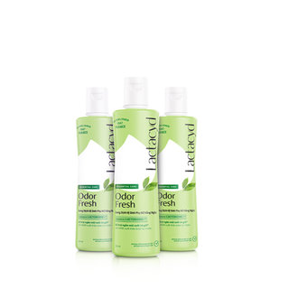 Bộ 3 chai Dung Dịch Vệ Sinh Phụ Nữ Lactacyd Odor Fresh Ngăn Mùi 24H 250ml/chai