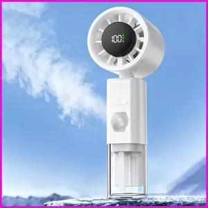 Quạt phun sương cầm tay với bình nước 30ml có thể sạc lại Quạt bỏ túi nhỏ yên tĩnh cho đi lại ngoài trời trong nhà lyuvn