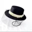 Phong Cách Mới Pháp Hepburn Flat Top Gạc Top Mũ Lưới Webbing Ngọc Trai Tạo Kiểu Ảnh Sản Xuất