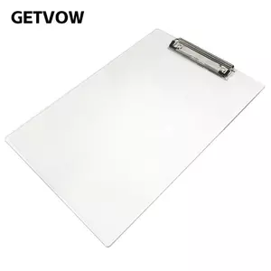 Clipboard GETVOW, Giá đỡ kẹp tài liệu A4 / A5 / B5 / A6, Kẹp dọc / ngang đơn giản Bảng kẹp thực đơn Acrylic Học sinh