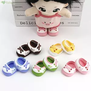 Giày Đi Bộ Búp Bê YOLOGO, Giày Búp Bê Nhiều Màu Cao Su Mềm, Giày Cotton Dễ Thương Làm Bằng Tay 20cm Mini Đồ Chơi Trẻ Em