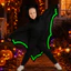 THEGIRL8B Dạ Quang Bat Body, Áo Đa Năng Dơi Reaper Áo, Punk Hộp Đêm Thanh Trang Phục Hóa Trang Halloween Trẻ Em Mũi Halloween Trang Phục Hóa Trang