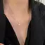 JULYHOT Mặt dây chuyền đá đơn lấp lánh Chuỗi xương đòn - Dễ thương Solitaire Choker Trang sức thời trang Massivedeals