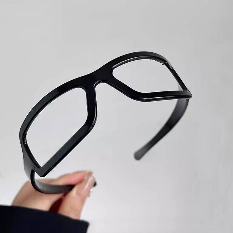 JULYHOT Thời Trang Cá Tính Nhựa Kính Hình Dạng Kiểu Tóc Kính Mát Hình Dạng Băng Đô Quấn Tóc Cho Nữ Phong Cách Hàn Quốc Đơn Giản Tóc Hoop Massivedeals