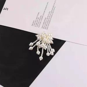 JULYHOT Thanh Lịch Đính Hạt Pháp sel Trâm Cài Hoa Thiết Kế Pin Cho Nữ Lễ Cưới Đầm Dự Tiệc Phụ Kiện Massivedeals