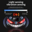 1PC SOLAR POWERED LED DEMON EYE CẢNH BÁO XE ĐÈN Đèn nhấp nháy tự động không dây cho cửa sổ tam giác phía sau Trang trí an toàn tự động