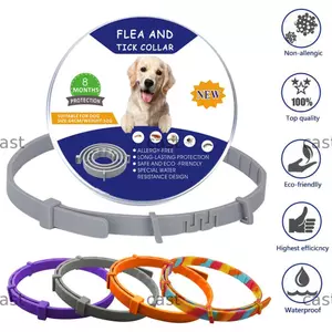 CAST Vòng cổ chó chống thấm nước Chống muỗi Phòng chống côn trùng có thể điều chỉnh