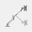 Giá đỡ màn hình Humanmotion T6 Pro 2025 HPW-T6P.2025-SLV Trắng xám - BH chính hãng 12 tháng