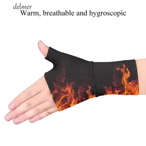 DELMER Viêm Khớp Găng Tay Viêm Khớp Thể Dục Thoáng Khí 1PC Cử Tạ Hỗ Trợ Dây Đeo Tenosynovitis Nẹp Dây Đeo Cổ Tay Ống Cổ Tay