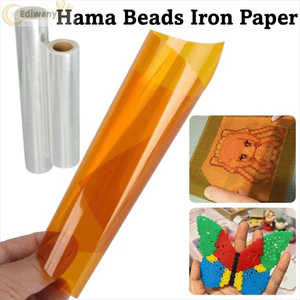 EDIWANY 1 / 10 Cái Giấy ủi hạt Hama, Phụ kiện đồ chơi có thể tái sử dụng Phim hạt cầu chì, Thảm sắt thủ công Tấm ép nhiệt chịu nhiệt để phát triển câu đố cho trẻ em