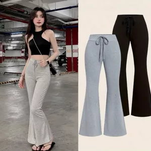 Quần ống loe nữ dáng dài cạp cao tôn dáng quần nữ hack dáng Q6 - Sammi botique - Hieuvy Botique