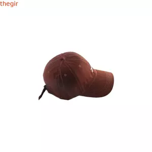 THEGIRL8B Chữ Một Mũ Bóng Chày Cotton Hip Hop Thêu Nam Nữ Phong Cách Hàn Quốc Mũ
