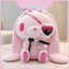 Gloomy Bunny Gothic Miếng Dán Mắt Thú Nhồi Bông Treo Trang Trí Bằng Sợi Polyester Cho