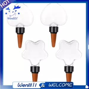 Bộ 4 quả cầu tưới cây tự động nhỏ giọt, thiết bị tưới cây chậm kiểm soát, dễ châm nước, dùng cho chậu cây