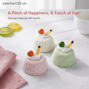 SRVN Mô phỏng phục hồi chậm Đồ chơi bóp bánh tráng miệng Đồ chơi Fidget giảm căng thẳng không chứa BPA cho chất độn túi dự tiệc.