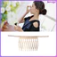 Đơn Giản Tóc Bên Lược Ngọt Ngào Lược Tóc Dây Tóc Cho Nữ Bé Gái Nữ (Vàng) kevga