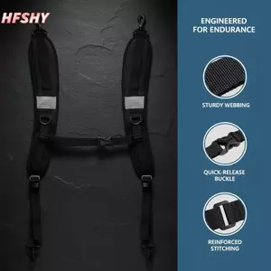 HFSHY Chống Trơn Trượt Dây Bapa Thay Thế Có Thể Điều Chỉnh Đệm Mềm Đa Năng Dây Đeo Cho Cắm Trại Duffel Túi Văn Phòng Laptop Bapas VN
