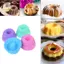 12 Cái / bộ Khuôn Làm Bánh Thạch Silicon Pudding Cupcake Muffin Donut Khuôn ELWW