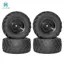 4 Bánh Xe Lốp Cao Su 97 Mm Cho HBX 901 901A 903 903A 905 905A 12813 1 / 12 RC Xe Phụ Tùng Thay Thế
