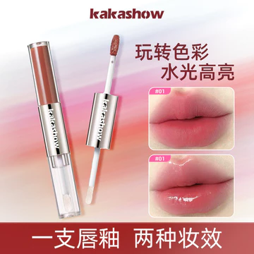 | 【his romand】 | ▲Kakashow Hiệu Ứng Bột Hai Đầu Son Bóng Gương Nước Bóng Mờ Son Môi Lớp Dầu Son Bóng Xuyên Biên Giới Làm Đẹp♥