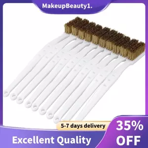 10 Chiếc 6,9 "Chiều Dài Nhựa Trắng Tay Cầm Lông Bàn Chải Đồng Kim Loại