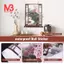 Cửa Sổ 3D Hoa Đào Nghệ Thuật Dán Tường Decal Có Thể Tháo Rời Bức Tranh Tường