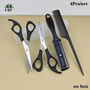 4 Kéo Tóc Chuyên Nghiệp Làm Tóc Kéo Cắt Tóc Mỏng Cắt Cắt Tóc Dụng Cụ Kiểu Tóc Dụng Cụ Chải Lông EMKK