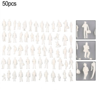 【COLORFUL】Set Unpainted 1:75 Scale Model Railway Train People Figures Gauge WHITE Hot Sale