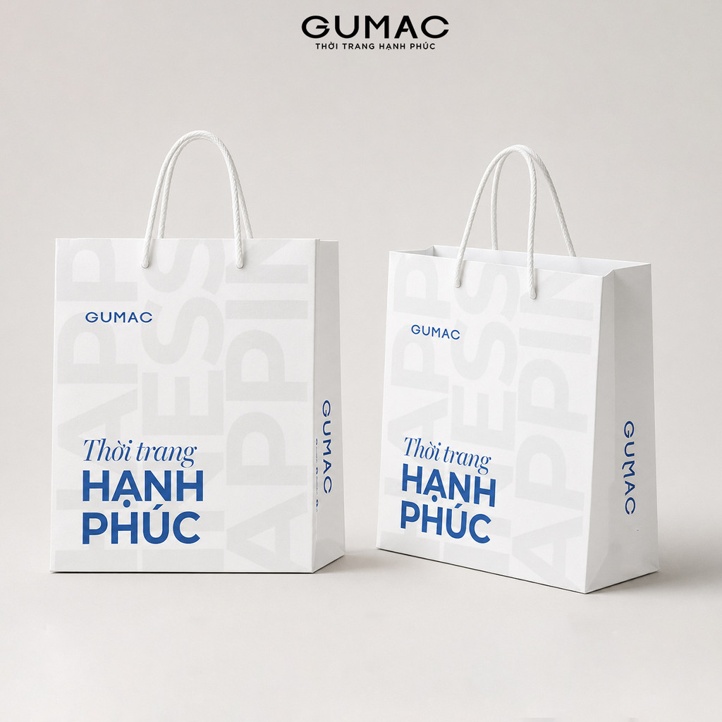 Túi Giấy Kraft Đựng Quà Tặng Cao Cấp In Slogan GUMAC - TUIGIAY