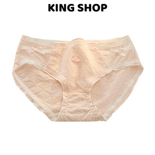 Combo 3 Quần lót nữ cotton viền ren đính nơ dễ thương icon thỏ xinh xắn King Shop L-2861